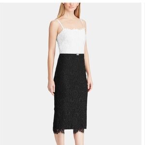 Elegant Lace Dress with Belt